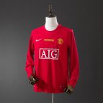 Manchester United 07/08 Champions League Home Retro Long Sleeve Jersey S-XXL - 图片 9