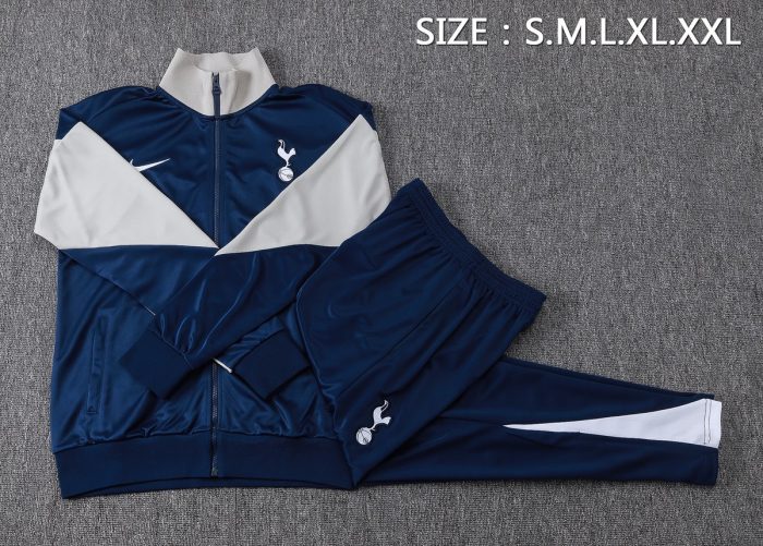 Tottenham Hotspur 25/26 Long Zipper Jacket Blue - 图片 2
