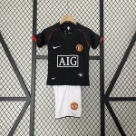 Man Utd 07/08 Black Kids Jersey