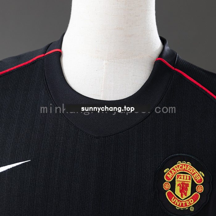 Man Utd 2007/08 Retro Black Jersey - 图片 7