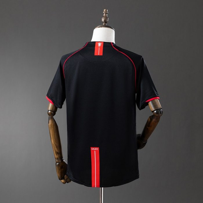 Man Utd 2007/08 Retro Black Jersey - 图片 8