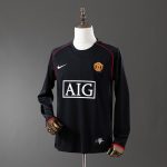 Man Utd 07/08 Black Retro Long Sleeve Jersey
