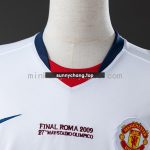 Man Utd 2008/09 Away Champions League Edition Long Sleeve Retro Jersey - 图片 7