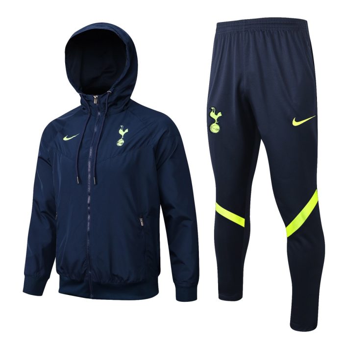 Tottenham Hotspur 21-22 Navy Blue Windbreaker (Original Waterproof Fabric) - 图片 6