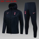 Tottenham Hotspur Blue Long Zipper Jacket with Hood