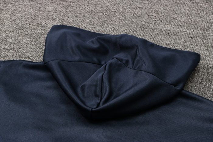 Tottenham Hotspur Blue Long Zipper Jacket with Hood - 图片 8