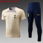 Tottenham Hotspur 22-23 Apricot Training Short Sleeve Set (with Pants)