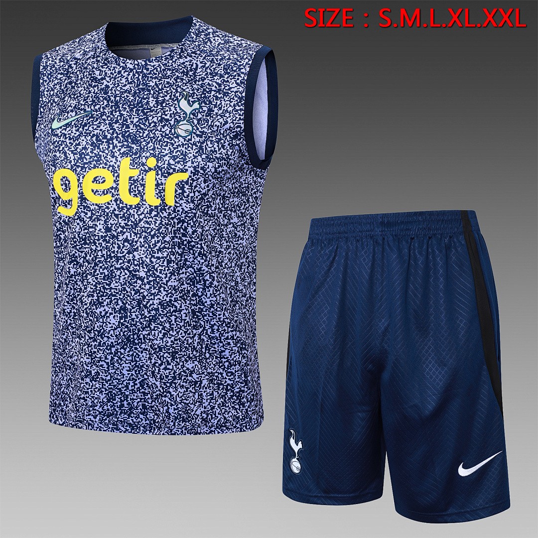 JER-3117_1 Tottenham Hotspur 23-24 Blue Vest - 图片 1