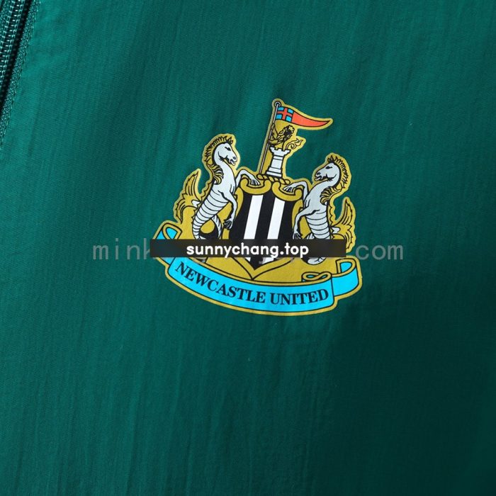 Newcastle United Reversible Jacket Windbreaker - Army Green & Yellow - 图片 8