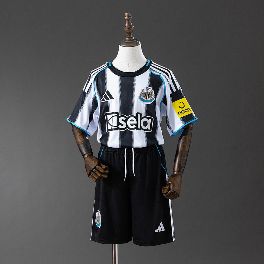 JER-3130_1 Newcastle United 25/26 Home Kids Kit - 图片 1