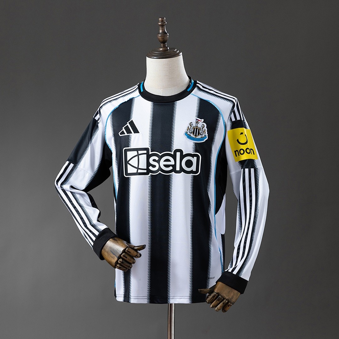 JER-3133_1 Newcastle United 25/26 Home Long Sleeve Jersey - 图片 1