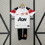 Man Utd 10/11 Champions League Away Kids Jersey