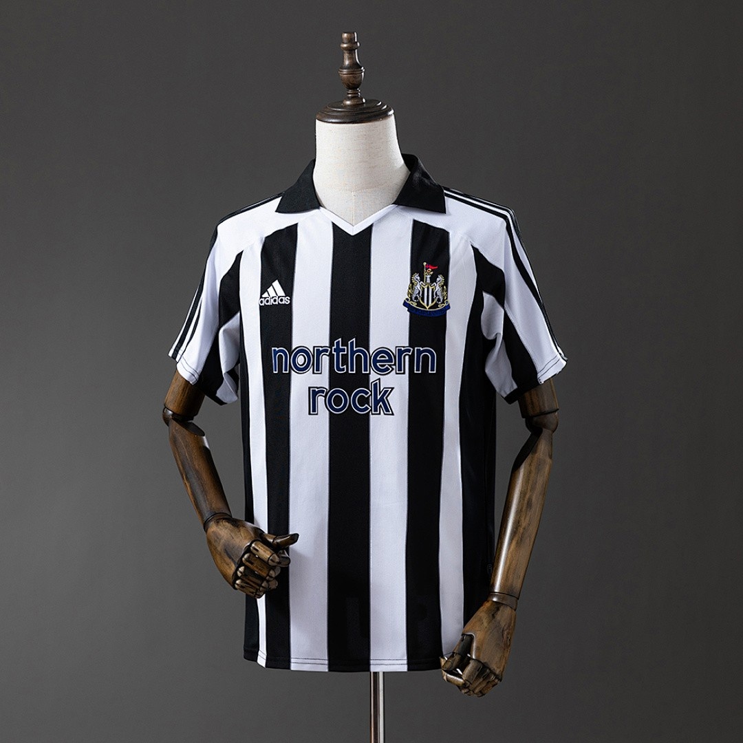 JER-3142_1 Newcastle United 2003-2005 Home Retro Jersey - 图片 1