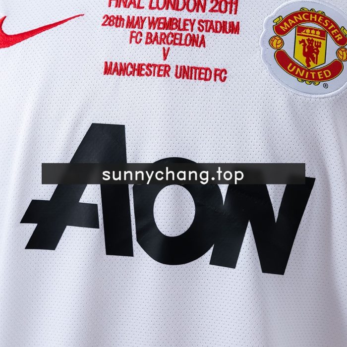 Man Utd 2010/11 Away Champions League Retro Jersey - 图片 6