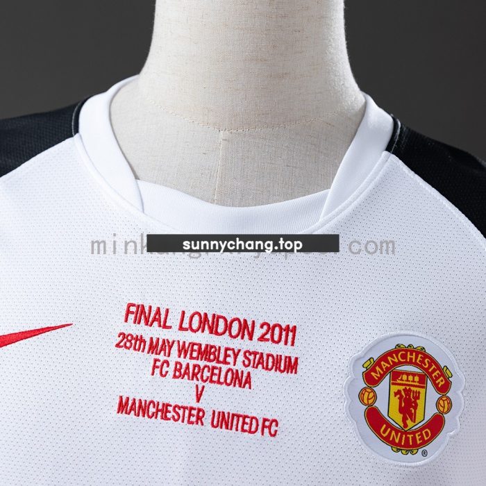 Manchester United 2010/11 Away Long Sleeve Retro Jersey - 图片 7