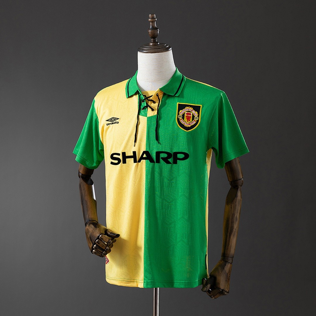JER-3151_1 Manchester United 1992-1994 Away Retro Jersey S-XXL - 图片 1