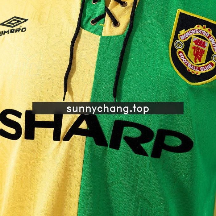 Manchester United 1992-1994 Third Away Retro Long Sleeve Jersey S-XXL - 图片 5