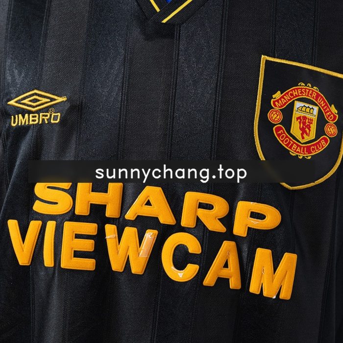 Manchester United 1993-1995 Away Retro Long Sleeve Jersey S-XXL - 图片 5