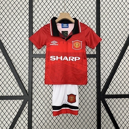 JER-3164_1 Man Utd 1994-1996 Home Kids Jersey - 图片 1