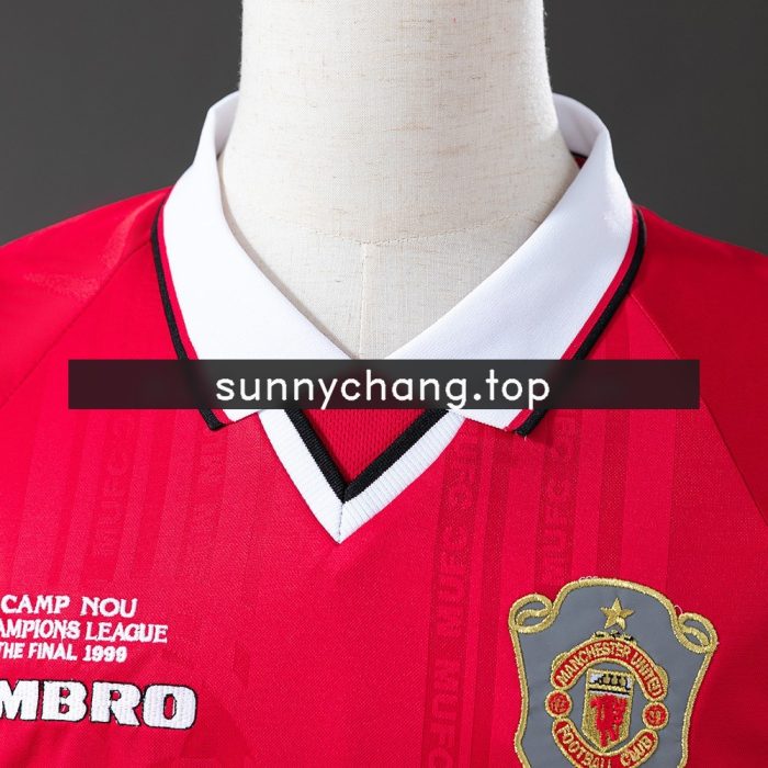 Retro 1999-2000 Manchester United Home Jersey S-4XL - 图片 6