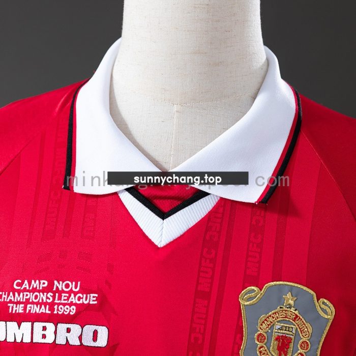 Man Utd 1999/00 Home Long Sleeve Retro Jersey - 图片 7