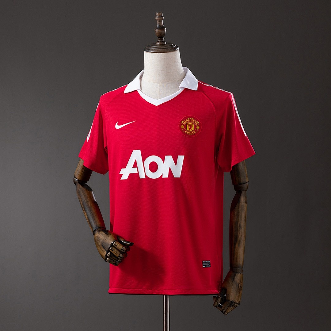 JER-3174_1 Manchester United 2010-2011 Home Retro Shirt S-XXL - 图片 1