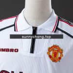 Man Utd 98/99 White Long Sleeve Retro Jersey - 图片 6
