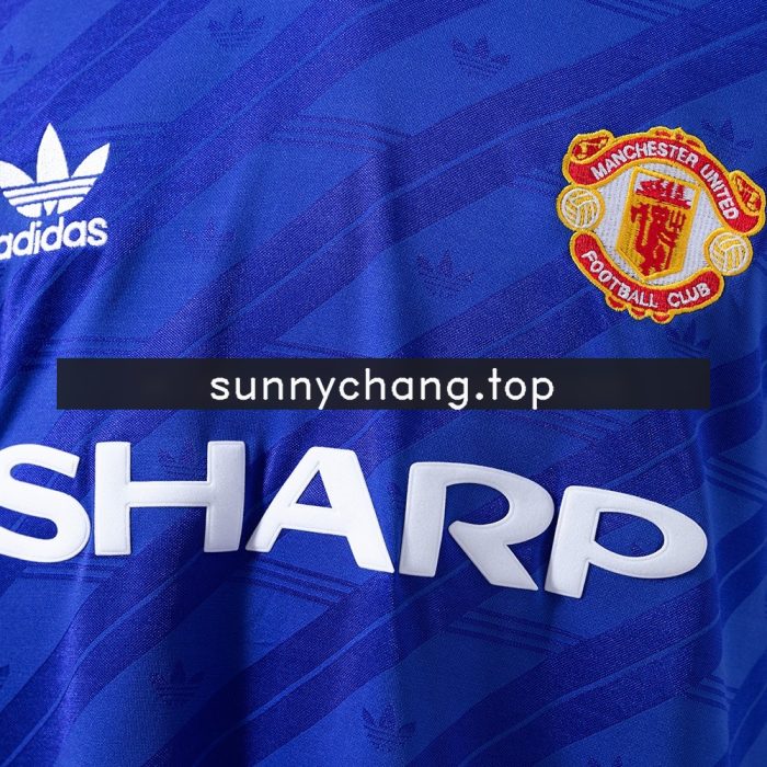 Man Utd 1986/88 Second Away Long Sleeve Retro Jersey - 图片 5