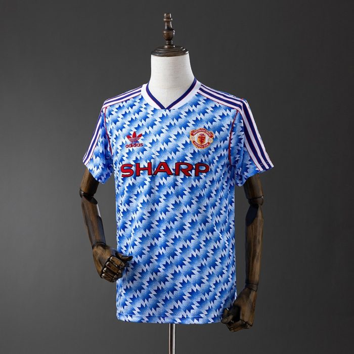 Retro 90/92 Manchester United Away Jersey S-XXL - 图片 8