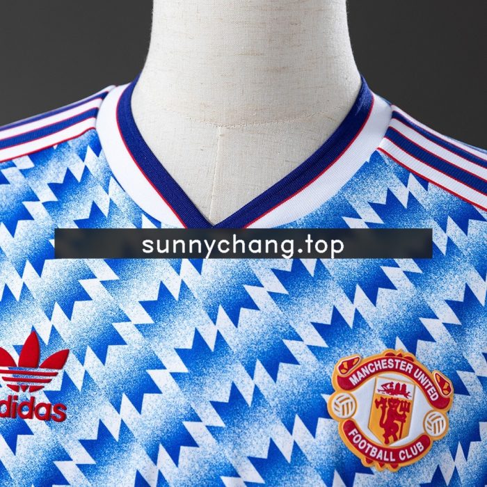 Manchester United 1990-1992 Away Retro Long Sleeve Jersey - 图片 6