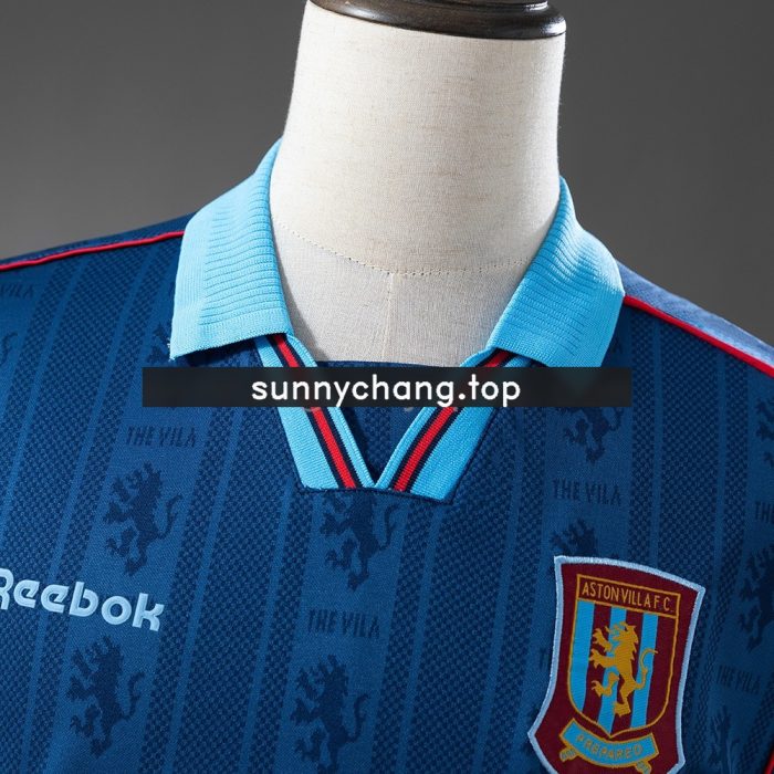 Aston Villa 1995-1996 Away Retro Jersey - 图片 8