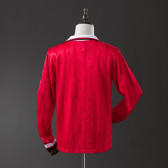 Manchester United 1992-1994 Home Retro Long Sleeve Jersey S-XXL - 图片 7
