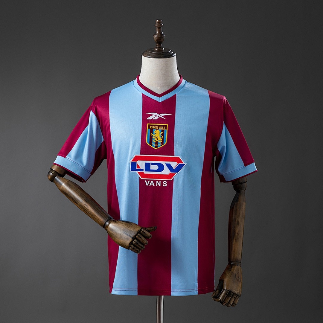 JER-3221_1 Aston Villa 1999/2000 Home Retro Jersey - 图片 1