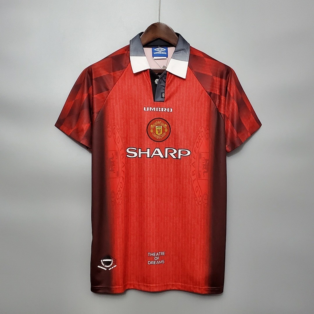 JER-3227_1 1996 Manchester United Home Retro Shirt S-XXL - 图片 1