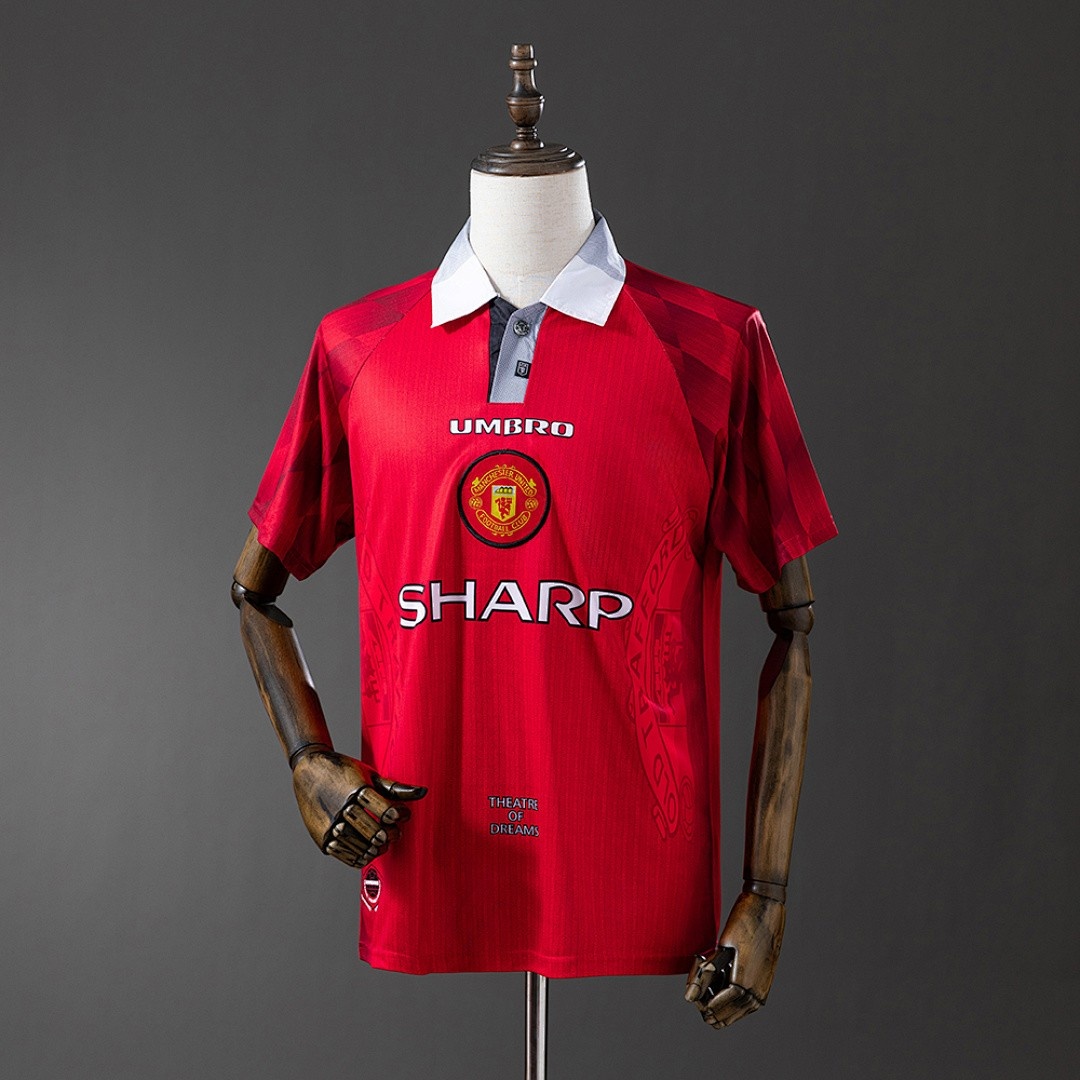JER-3234_1 Man Utd 1996/97 Home Retro Jersey - 图片 1