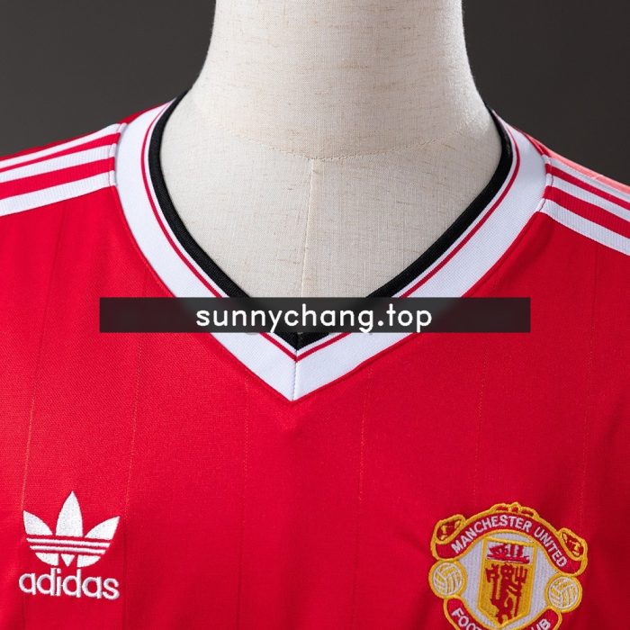 Retro 83/84 Manchester United Home Jersey S-XXL - 图片 6