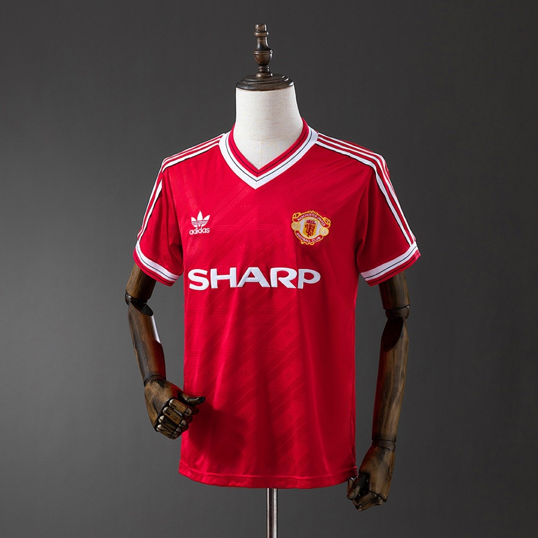 JER-3238_1 Man Utd 1986/88 Home Retro Jersey - 图片 1