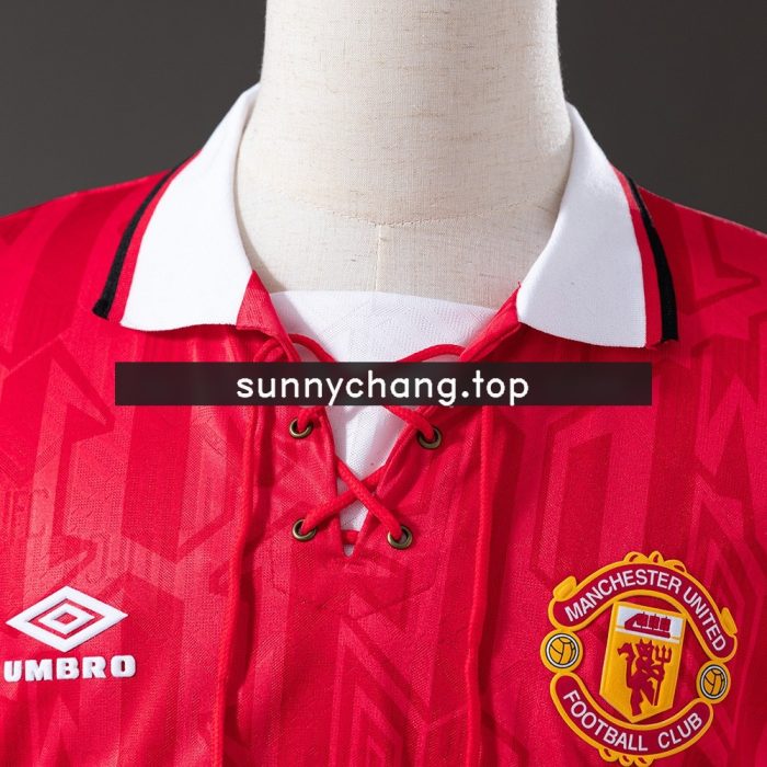Retro 1992-1994 Manchester United Home Jersey S-XXL - 图片 6