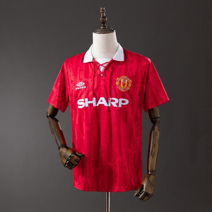 Retro 1992-1994 Manchester United Home Jersey S-XXL - 图片 8