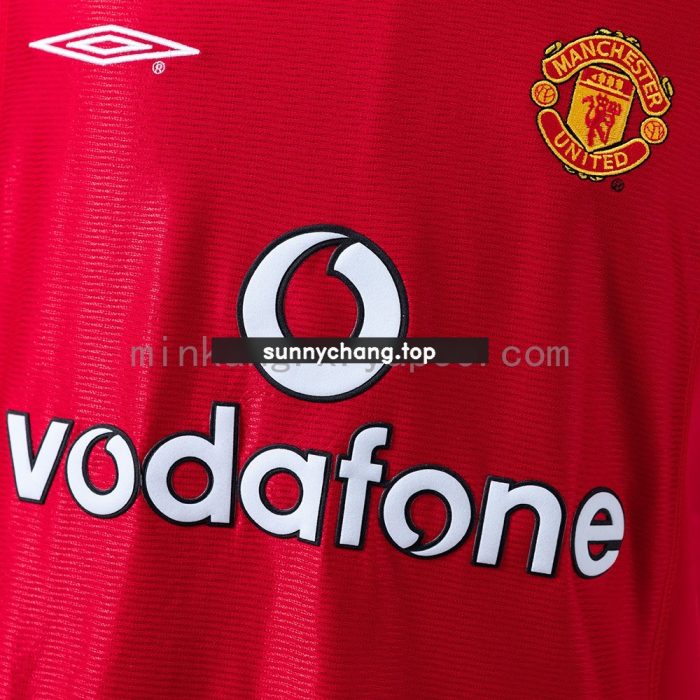 Retro 2000/2001 Manchester United Home Jersey S-XXL - 图片 5