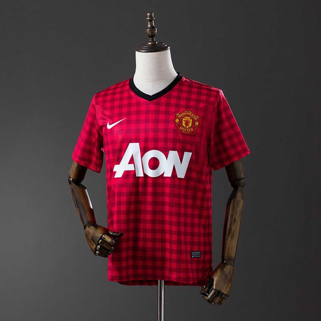 JER-3244_1 Man Utd 12/13 Home Retro Jersey - 图片 1