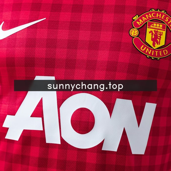 Retro 12/13 Manchester United Home Jersey S-XXL - 图片 6