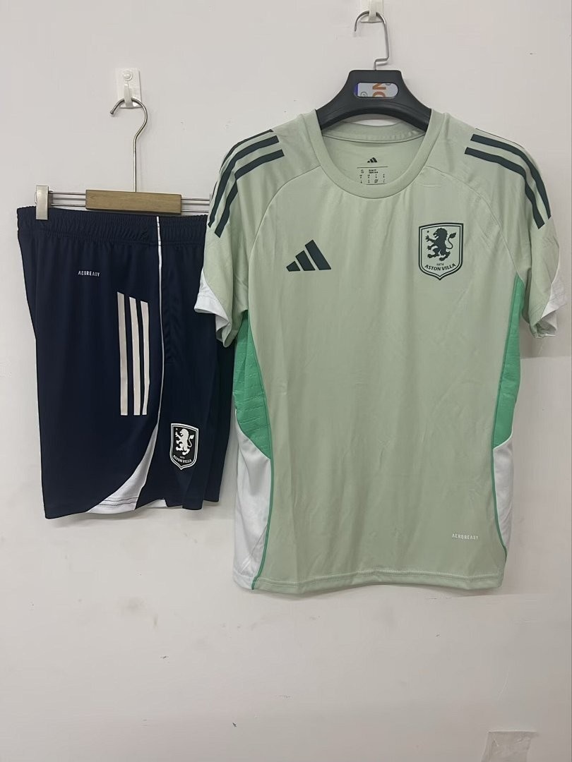 JER-3256_1 Aston Villa 25/26 Training Jersey Light Green - 图片 1