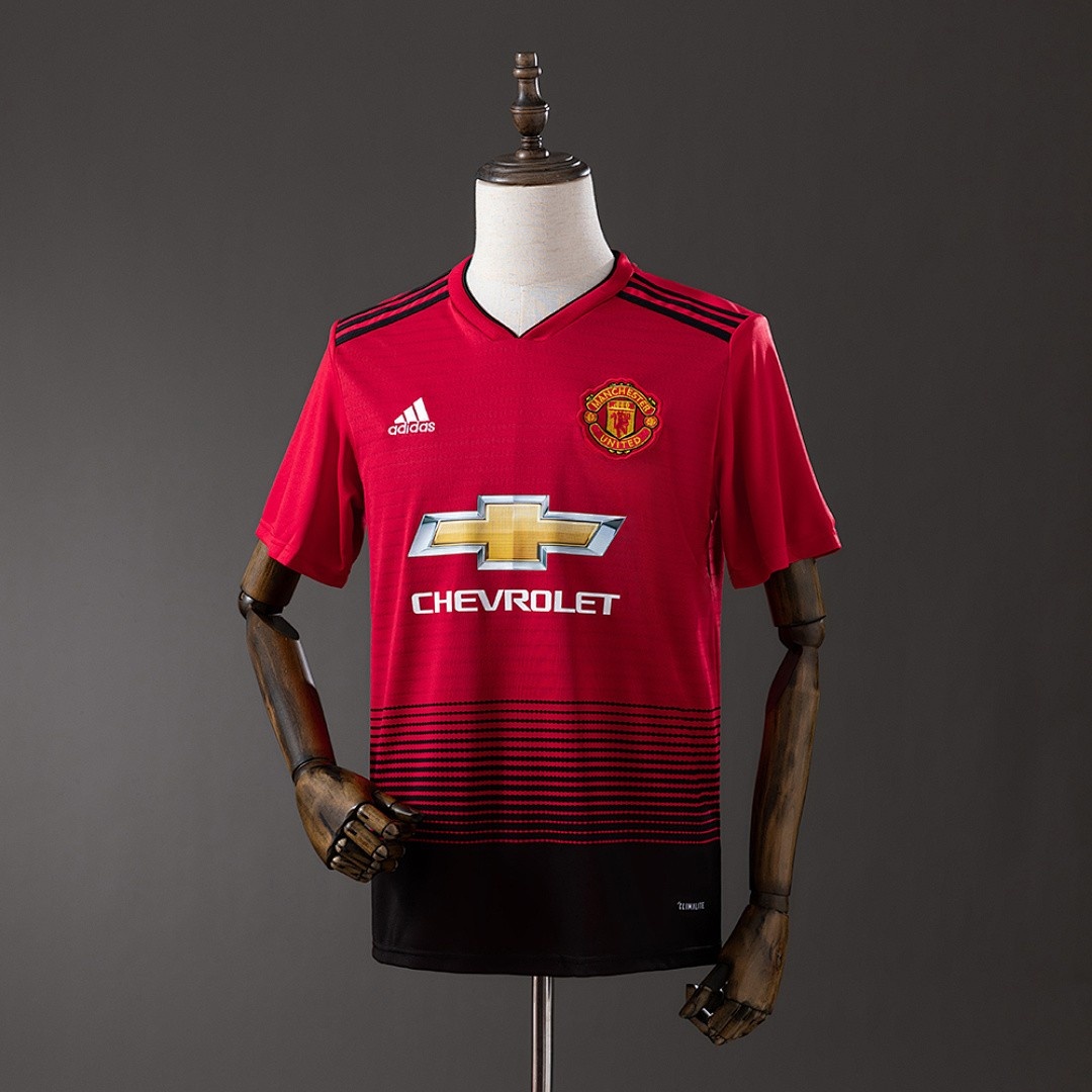 JER-3258_1 Retro 18/19 Manchester United Home Jersey S-XXL - 图片 1