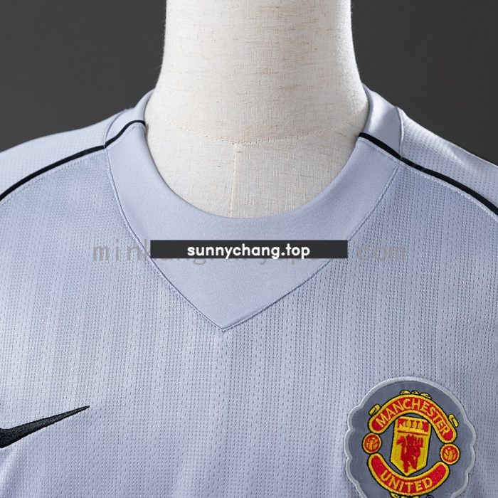 Man Utd 2007 Goalkeeper Grey Retro Jersey - 图片 6