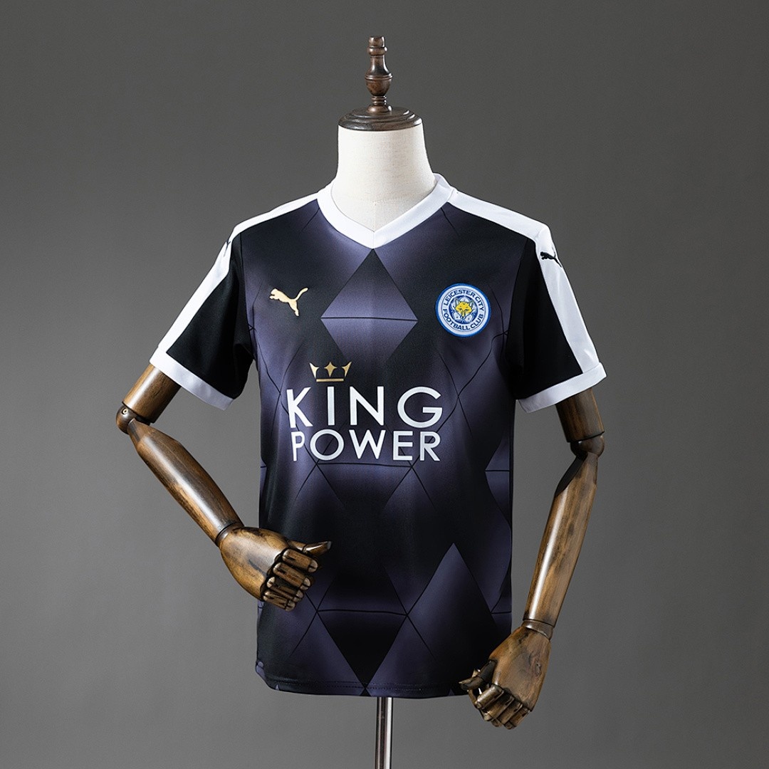JER-3281_1 Leicester City 2015-2016 Away Retro Shirt - 图片 1