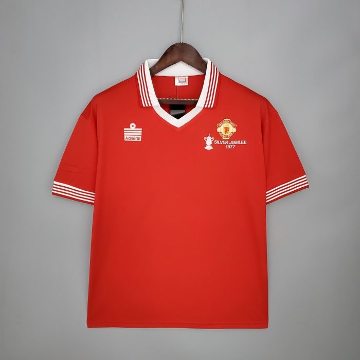 Manchester United 1977 Home Retro Jersey S-XXL - 图片 7