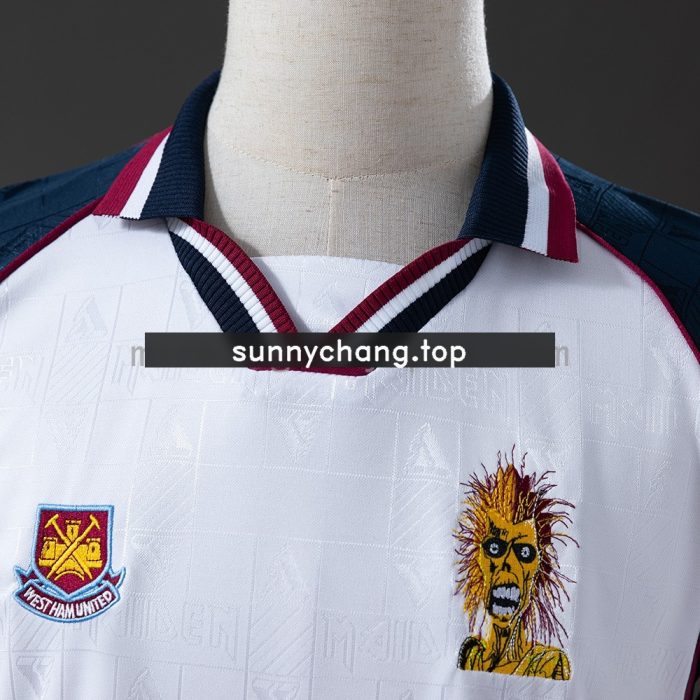 West Ham United 1999 Away (Iron Lady) Retro Jersey - 图片 6