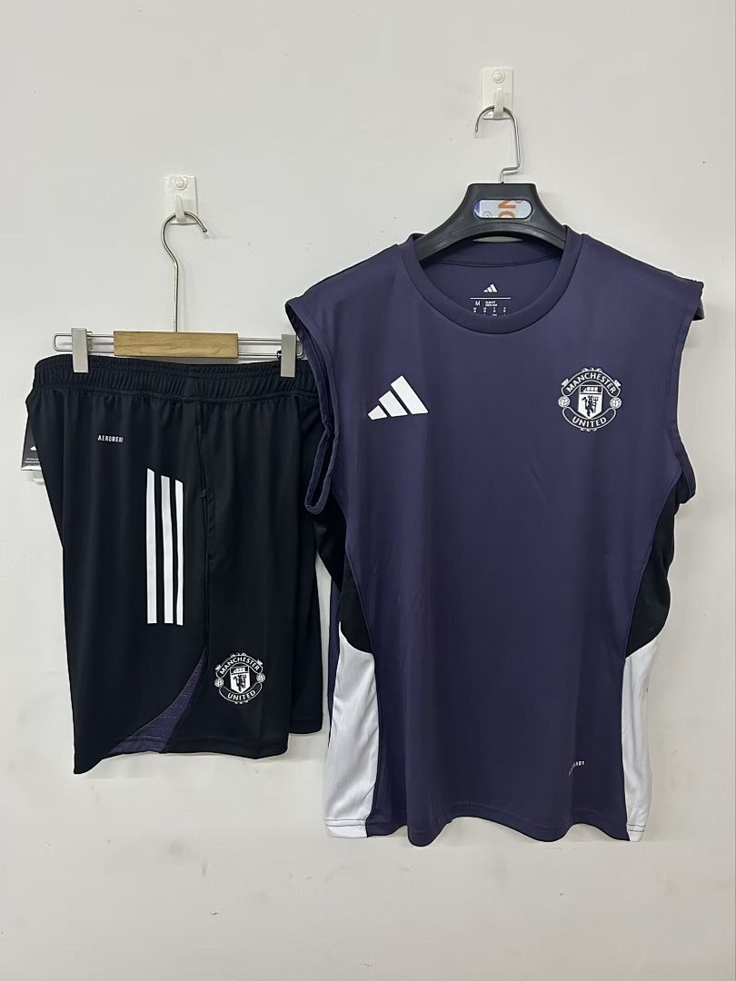 JER-3320_1 25/26 Man Utd Training Suit Purple - 图片 1