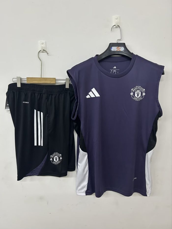 25/26 Man Utd Training Suit Purple - 图片 2